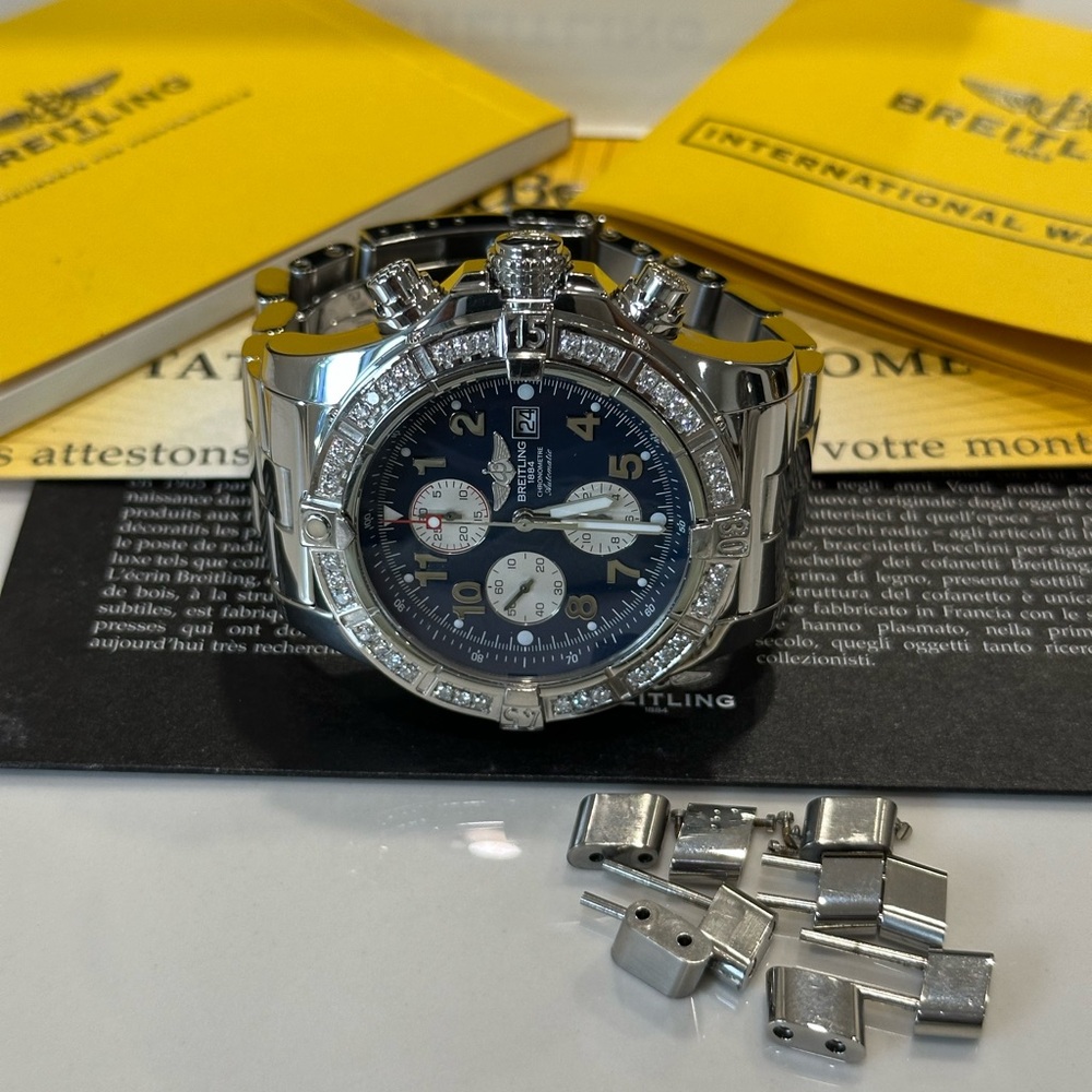 Breitling Super Avenger Diamond Watch - Picture 3 of 14